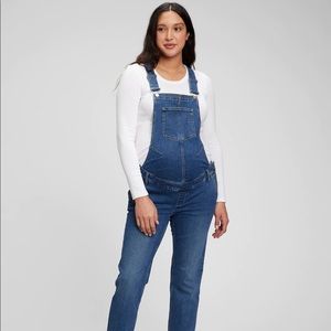 NWT Gap maternity denim overalls medium